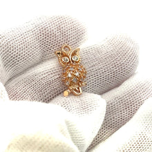 Owl Charm, Gold Plated, Sku#M3125