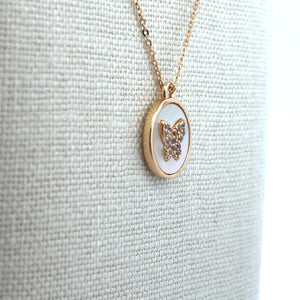Butterfly Charm, Gold Plated, M4427