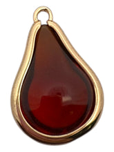 Champaign round tear drop shape charm, SKU#M2164champaign