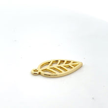 Gold leaf charm SKU#3352