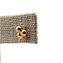 3ball ( 3.0mm ) Post earring with ring, SKU#40062303R