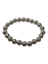 Sterling silver size 5 beaded stretchy ring, SKU#50530ER5