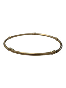 14KGF 6.75” tube bead bracelet,SKU#4014835675L