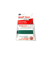 Green Bead Cord - Perlseide