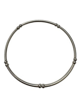 Sterling silver 6.75” stretchy tube bead bracelet, SKU#5014835675L