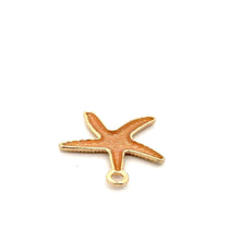 Coral pink strand fish charm, SKU#M3197