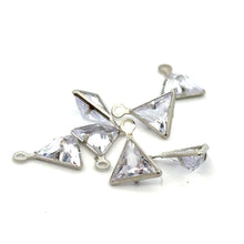 Silver Plated Triangle Charm, Sku#M3220