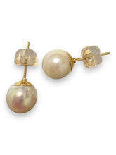 Japanese akoya pearl studs, 14KGF, SKU#Jakoya7