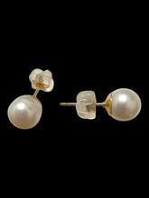 Japanese akoya pearl studs, 14KGF, SKU#Jakoya8
