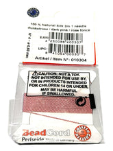 Dark Pink Bead Cord - Perlseide