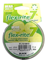 Flex-Rite 7 Strand Stainless Steel Wire .014" (BK)