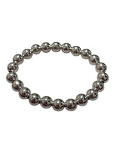 Sterling silver size 6 beaded stretchy ring, SKU#50530ER6