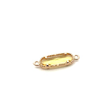 Yellow oval charm, SKU#M2167