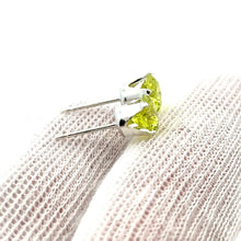 6.0mm Lime 3A CZ Snap-In Post Earring, Sku#5011260M8