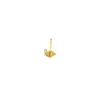 Square post earring w/Ring, SKU#400SQ5PR
