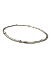 Sterling silver 6.75” stretchy tube bead bracelet, SKU#5014838675L