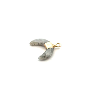 Labradorite half moon charm SKU#M2703