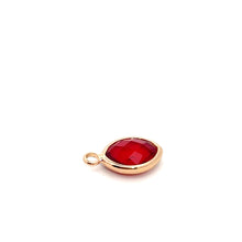 Red small tear drop crystal charm, SKU#M2156red