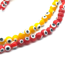 Round 6.12mm evil eye beads, SKU#M3168