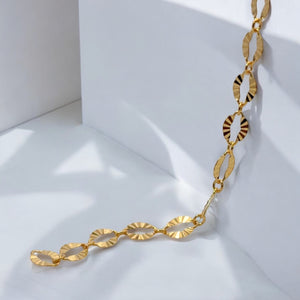 14KGF Starburst chain, SKU#SM1370SBSF