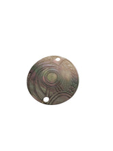 Round mother of pearl, carved, SKU#M2999