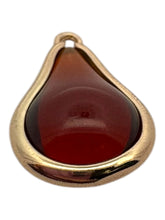 Champaign round tear drop shape charm, SKU#M2164champaign