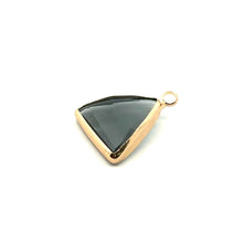 Black triangle shape crystal charm,SKU#M2151black