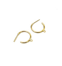 Hoop post earrings w/Ring, SKU#401134