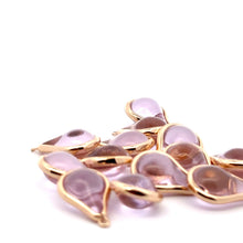 Pink round tear drop shape charm, SKU#M2164pink