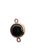 6mm, Rose Gold Filled, 3A, Cubic Zicronia Bezel Connector 
SKU#4805781M5