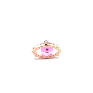 Pink eye shape crystal charm, SKU#M2138green