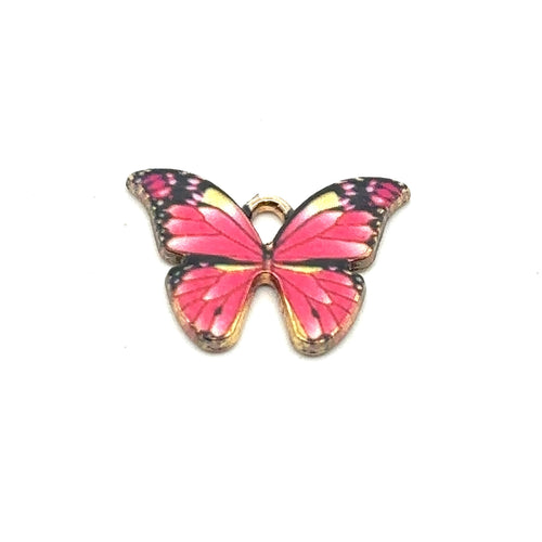 Butterfly Charm, Gold Plated, Sku#M3192