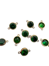 3mm, Gold filled , 3A, Cubic Zicronia Bezel Connector 
SKU#4030CM5