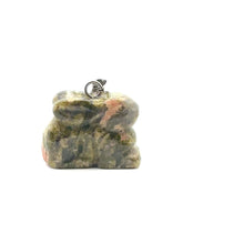 Unikite stone pendant SKU#M2684mossgreen