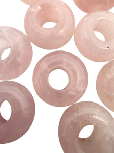Dyed Pink Donut Jade Beads, Sku#BG82