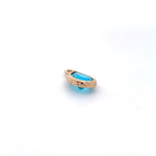 Light blue tear drop shape crystal charm, SKU#M2141lightblue