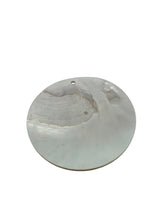 Round Mother of Pearl, carved flower, SKU#M4052