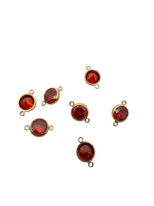 3mm, Gold filled , 3A, Cubic Zicronia Bezel Connector 
SKU#4030CM1