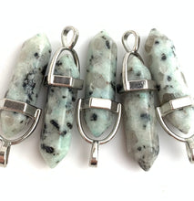 Tianshan Blue Silver Plated Pendant Sku#M1428