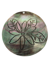 Round carved flower mother of pearl, SKU#M4050