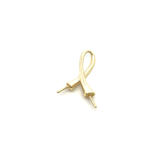 Gold plated double peg bail, SKU#M3726G