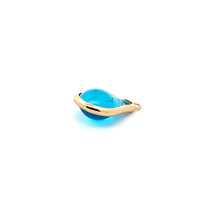 Light blue round tear drop shape charm, SKU#M2160Lblue