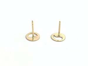14kGF Yin and Yang Studs Sku#708-4