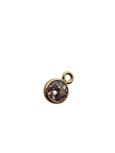 4mm, Gold filled , 3A, Cubic Zicronia Bezel 
SKU#5030DM4