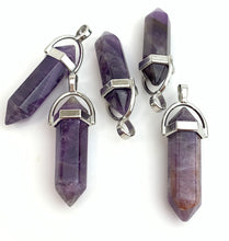 Amethyst Silver Plated Pendant Sku#M1436