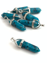 Tianshan Blue Silver Plated Pendant Sku#M1417