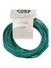 Aqua Greek Leather Cord 1.5MM