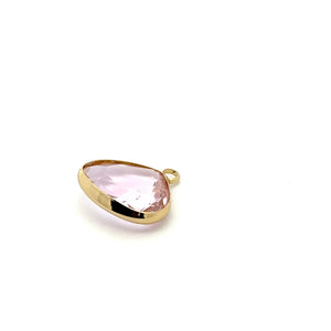 Clear triangle shape crystal charm, SKU#M2168clear