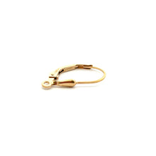 Tear drop lever back w/ ring, 14KGF, SKU#4007080