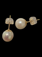 Japanese akoya pearl studs, 14KGF, SKU#Jakoya7